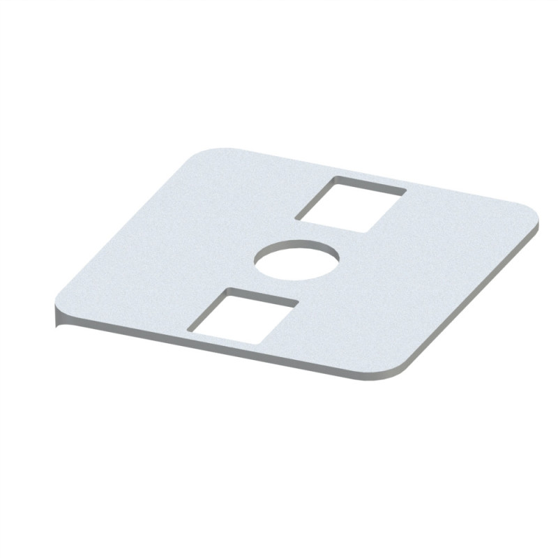 Joint de rayon profilé aluminium - Rainure 8 mm – 40x40 mm - 1R
