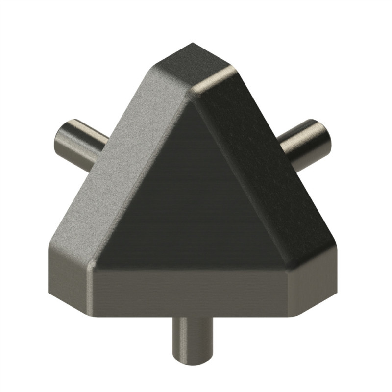 Kit raccord d’angle profilé aluminium – 8 mm – 40x40-45° – Gris