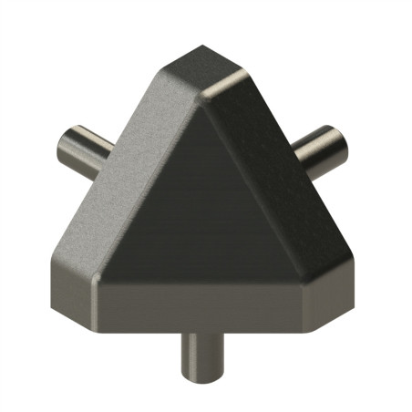 Kit raccord d’angle profilé aluminium – 8 mm – 40x40-45° – Gris