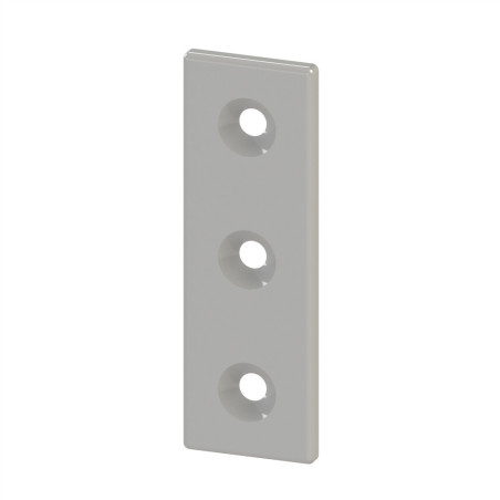 Plaque de connexion profilé aluminium - 8 mm - Section 120x40 mm