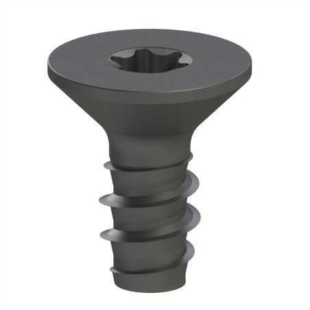 Vis autotaraudeuse profilé - 8 SF – Filetage M7.1x16 - Rainure 8 mm - Noir