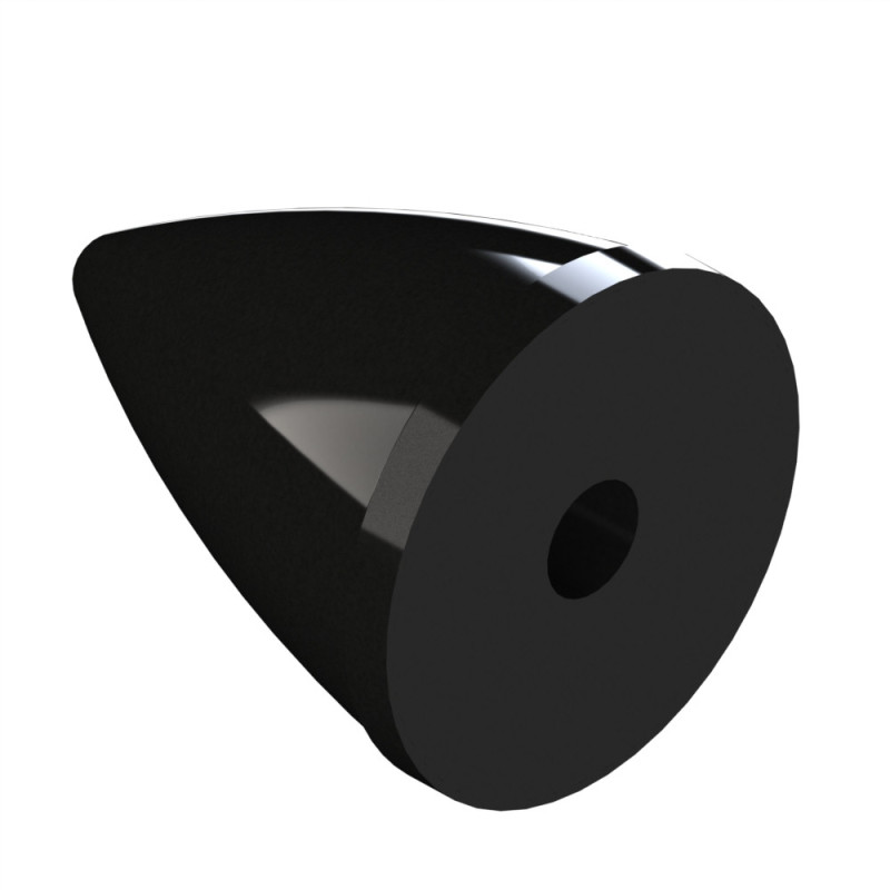 Butée élastique profilé aluminium - Parabolique - M8 – D30x36