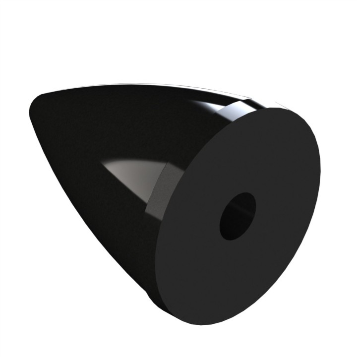 Butée élastique profilé aluminium - Parabolique - M8 – D30x36