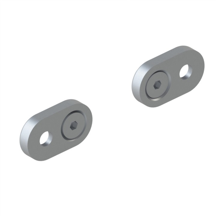 Kit fixation poignée profilé aluminium – Al – 120/160 - 8 40