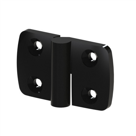 Charnière profilé aluminium – 40x40 mm – PA – Dégondable gauche