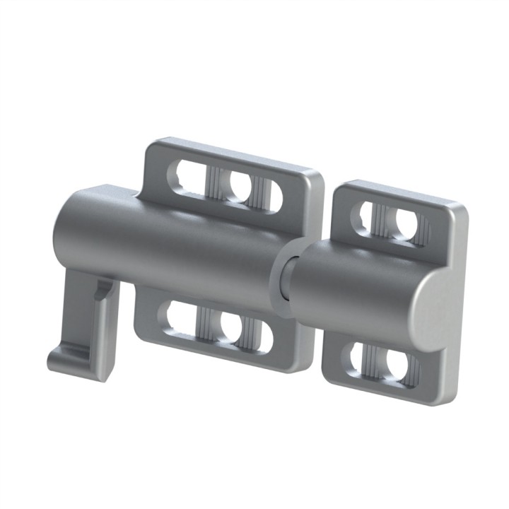 Loquet de verrouillage profilé aluminium – A ressort - 8 mm