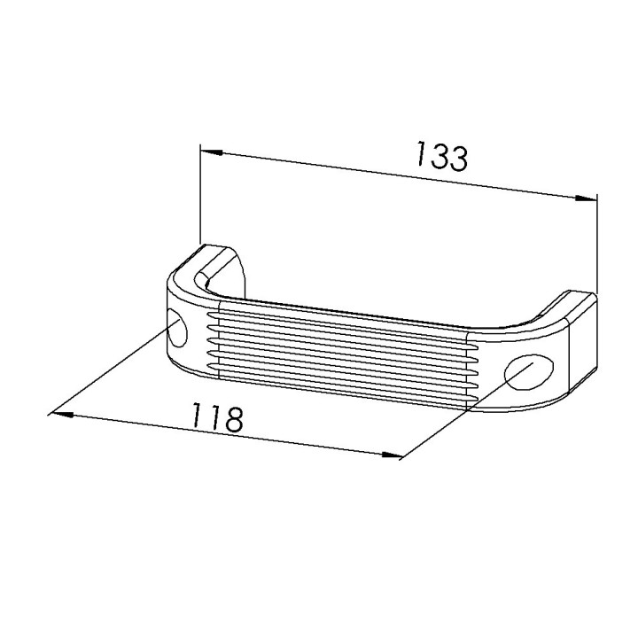 Poignée PA 118 – Profilé aluminium - ESD