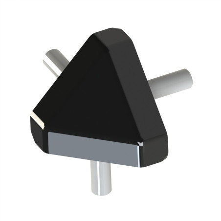 Kit raccord d’angle profilé aluminium – Rainure 6 mm – 30x30x30-45° - Elcom shop