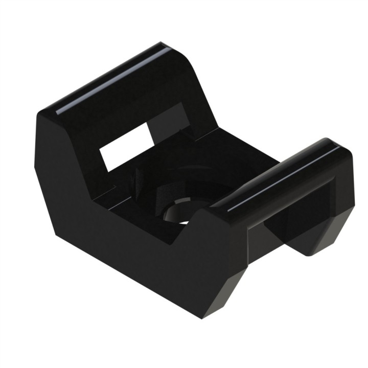 Support collier profilé aluminium – Rainure 8 mm