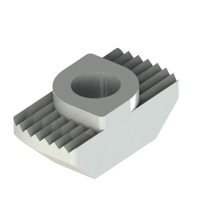 Ecrou à tête rectangulaire 6 profilé – Taraudage M4 – rainure 6 mm - Elcom shop