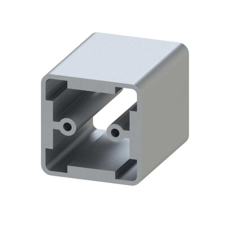 Profilé aluminium télescopique - Rainure 8 mm - 40x40 mm