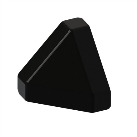 Cache raccord d’angle profilé aluminium – Rainure 8 mm – 40x40-45° – Noir - Elcom shop