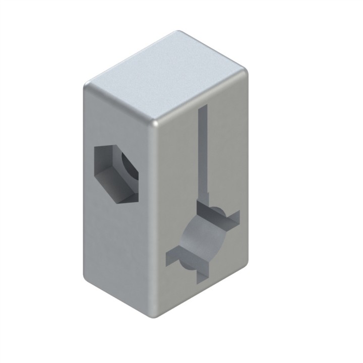 Support détecteur profilé aluminium (Boîte de 100 unités) – D8