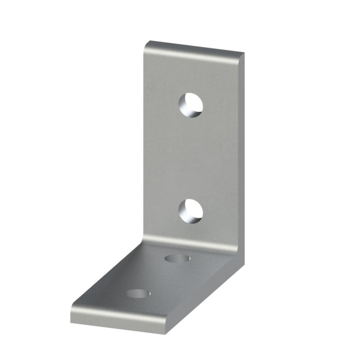 Equerre d’assemblage profilé aluminium (Boîte de 10 unités) - V4 – Section 30x60 mm