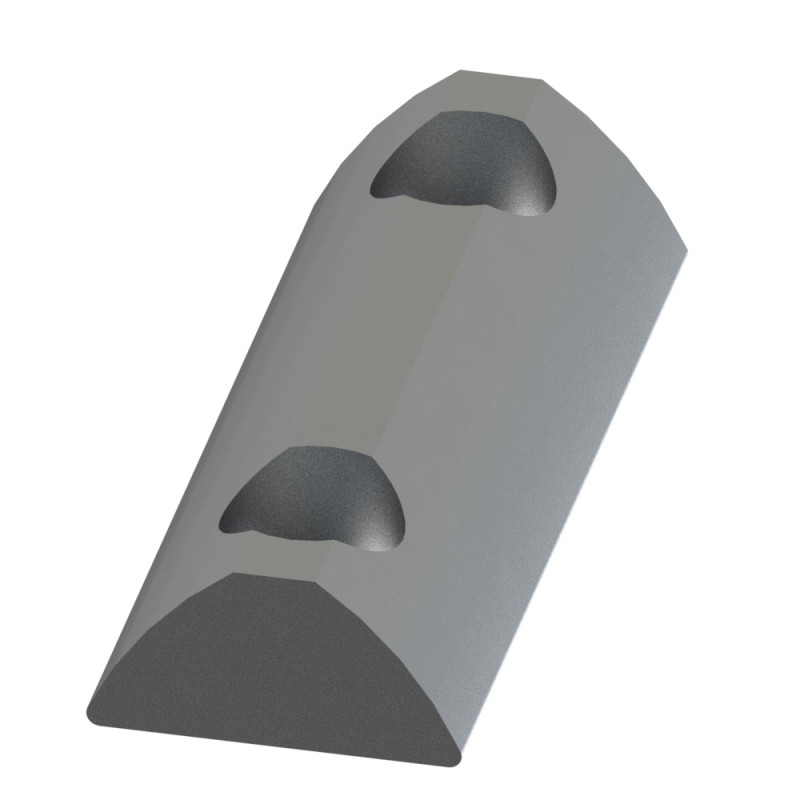Ecrou double Profilé 8 ST– Taraudage M8-36 – rainure 8 mm - Elcom shop