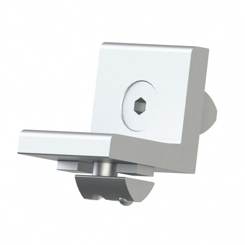 Kit équerre profilé aluminium – Rainure 8 mm – Section 40x40 mm - Elcom shop
