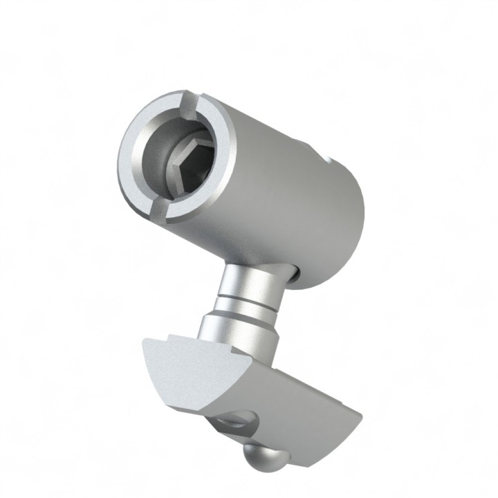 Fixation à onglet profilé aluminium – Rainure 8 mm - Elcom shop