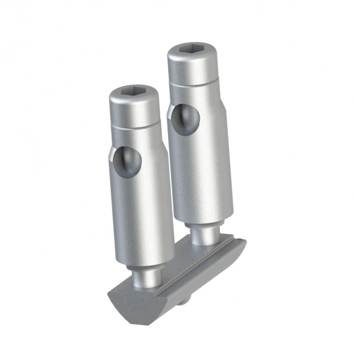 Fixation automatique profilé aluminium – Rainure 8 mm - 40 larg. 40 - Elcom shop