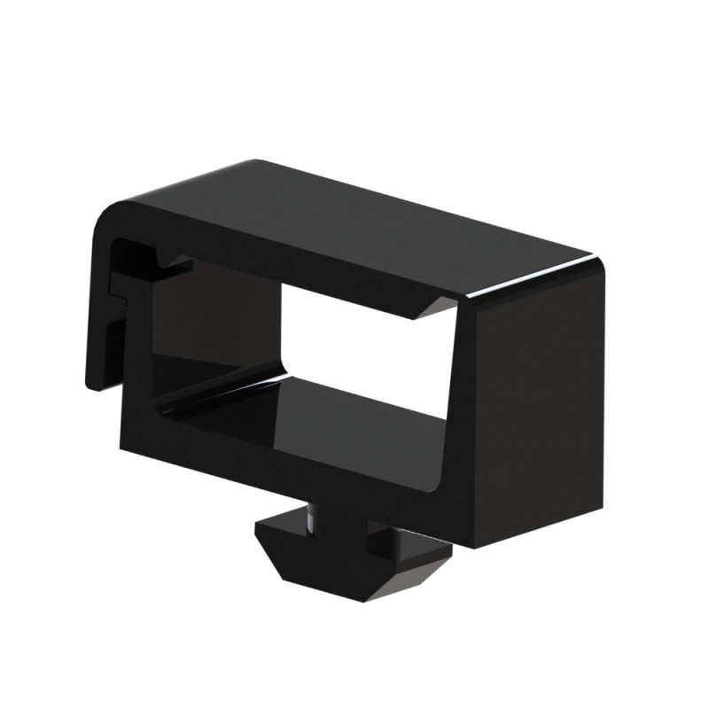 Bloc attache câble profilé aluminium - Mono - 8 mm - 40 mm