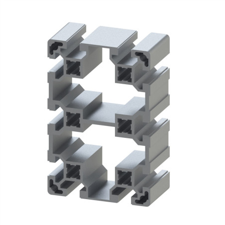 Profilé aluminium – Rainure 10 mm – 120x80 mm – Léger