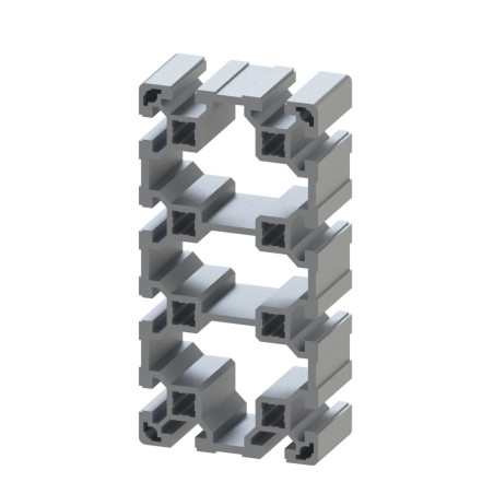 Profilé aluminium – Rainure 10 mm – 160x80 mm – Léger