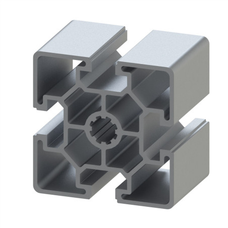 Profilé aluminium – Rainure 10 mm – 60x60 mm – Léger