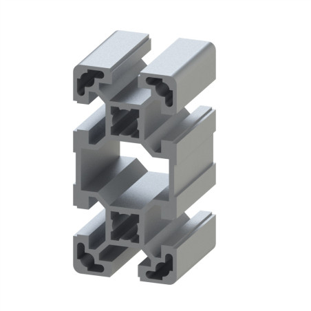 Profilé aluminium – Rainure 10 mm – 80x40 mm – Léger