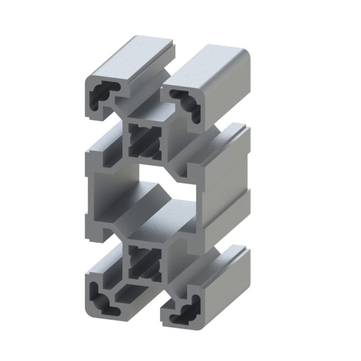 Profilé aluminium – Rainure 10 mm – 80x40 mm – Léger