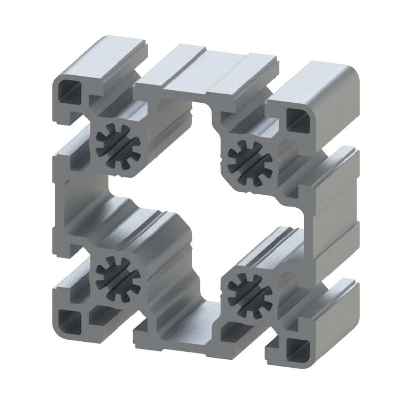 Profilé aluminium – Rainure 10 mm – 90x90 mm – Léger