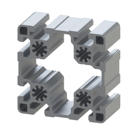 Profilé aluminium – Rainure 10 mm – 90x90 mm – Léger