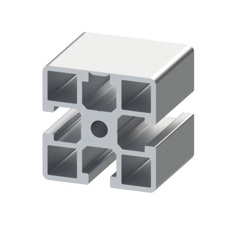 Profilé aluminium - Rainure 8 mm - 45x45 mm - Léger - 1N - Pelable