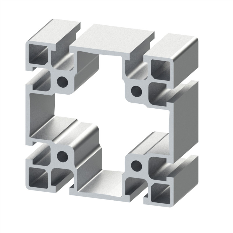 Profilé aluminium - Rainure 8 mm - 90x90 mm - Léger