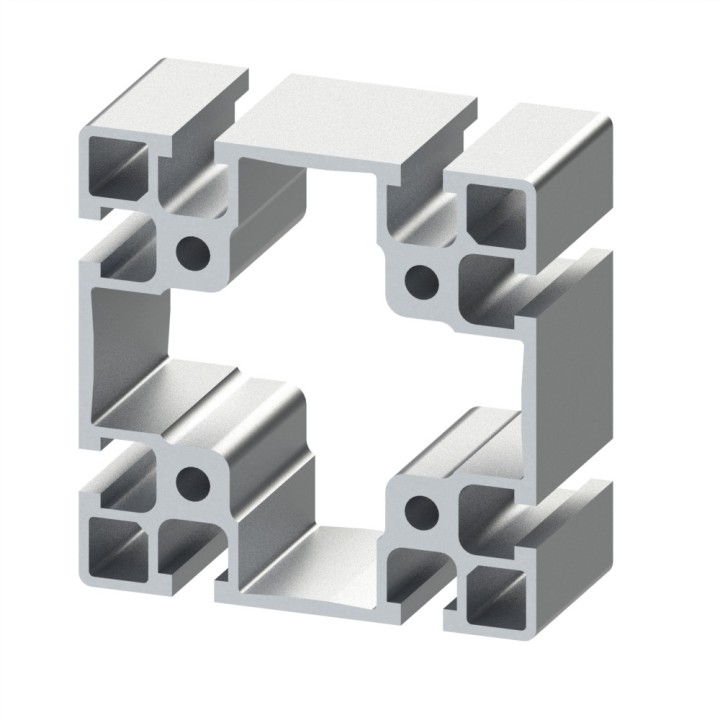 Profilé aluminium - Rainure 8 mm - 90x90 mm - Léger