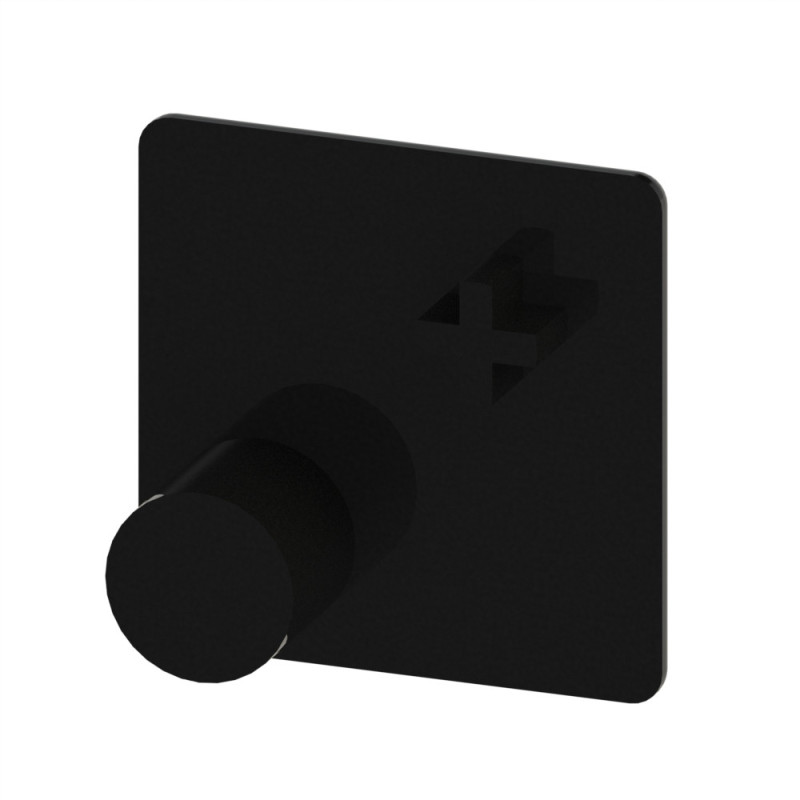 Embout profilé aluminium – Rainure 8 mm – Section 32x32 mm - Noir