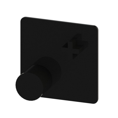Embout profilé aluminium – Rainure 8 mm – Section 32x32 mm - Noir