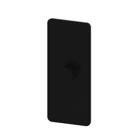 Embout profilé aluminium – Rainure 8 mm – Section 45x19 mm - Noir