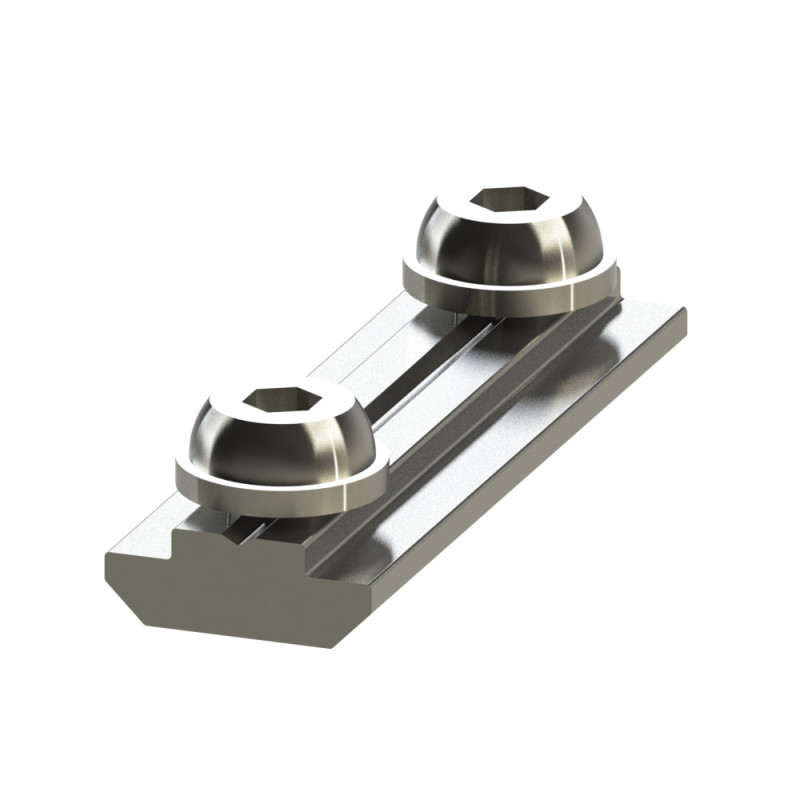 Ecrou double profilé 8 St - Taraudage M6-50 - Rainure 8 mm