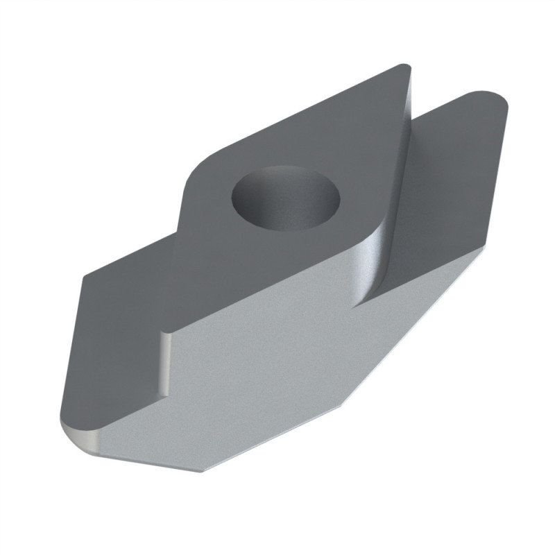 Ecrou profilé aluminium - Taraudage M5 - Rainure 8 mm - Zn - 1/4 de tour