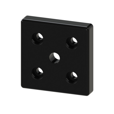 Plaque de base profilé aluminium - 8 mm – Section 90x90 mm - M16