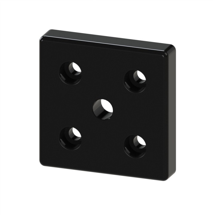 Plaque de base profilé aluminium - 8 mm – Section 90x90 mm - M16