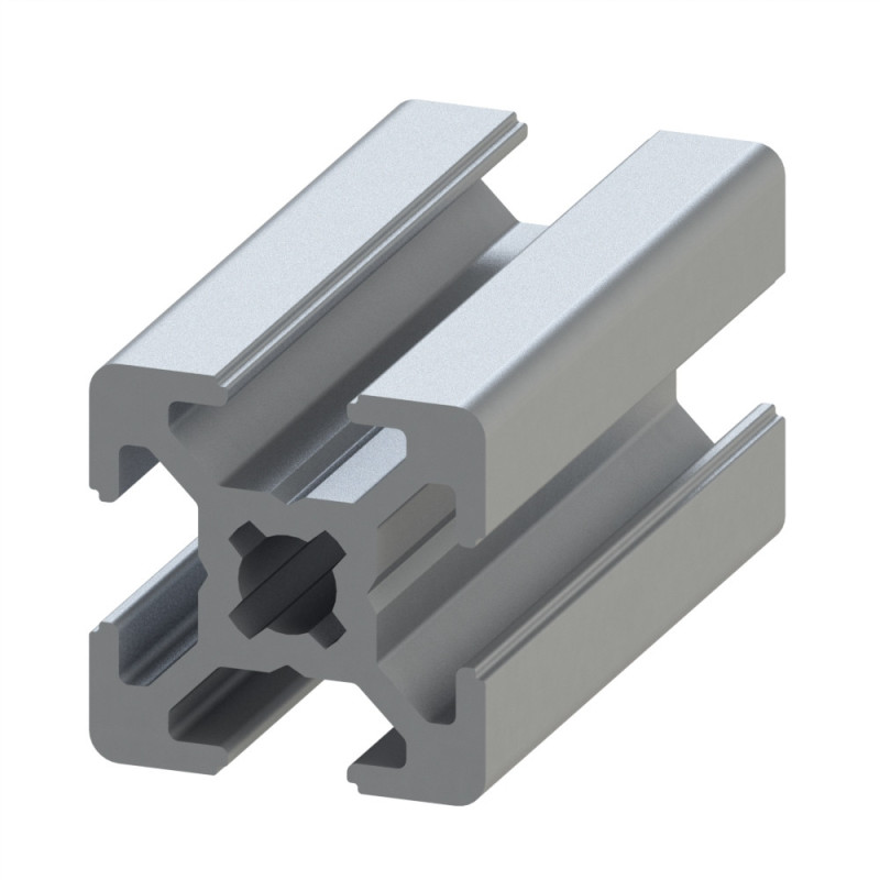 Profilé aluminium – Rainure 6 mm – 20x20 mm