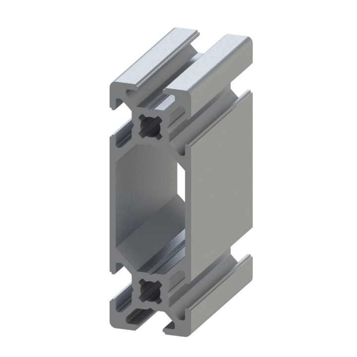 Profilé aluminium – Rainure 6 mm – 60x20 mm - Léger