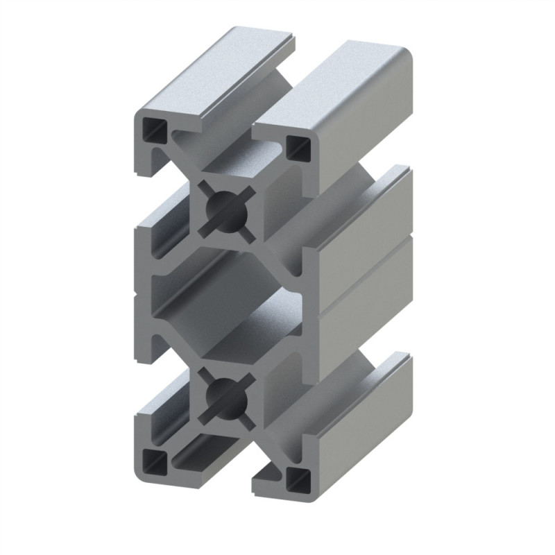Profilé aluminium - Rainure 8 mm - Section 60x30 mm - Léger