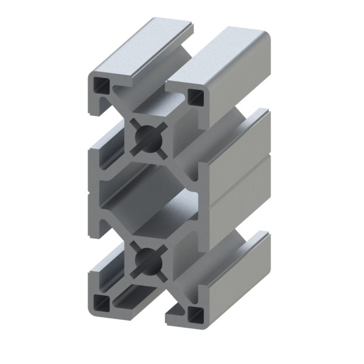Profilé aluminium - Rainure 8 mm - Section 60x30 mm - Léger