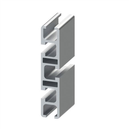 Profilé aluminium - Rainure 8 mm - Section 90x19 mm - Léger