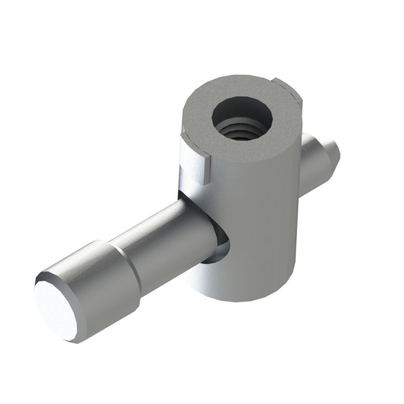 Fixation centrale double profilé aluminium – 8 30 - Elcom shop