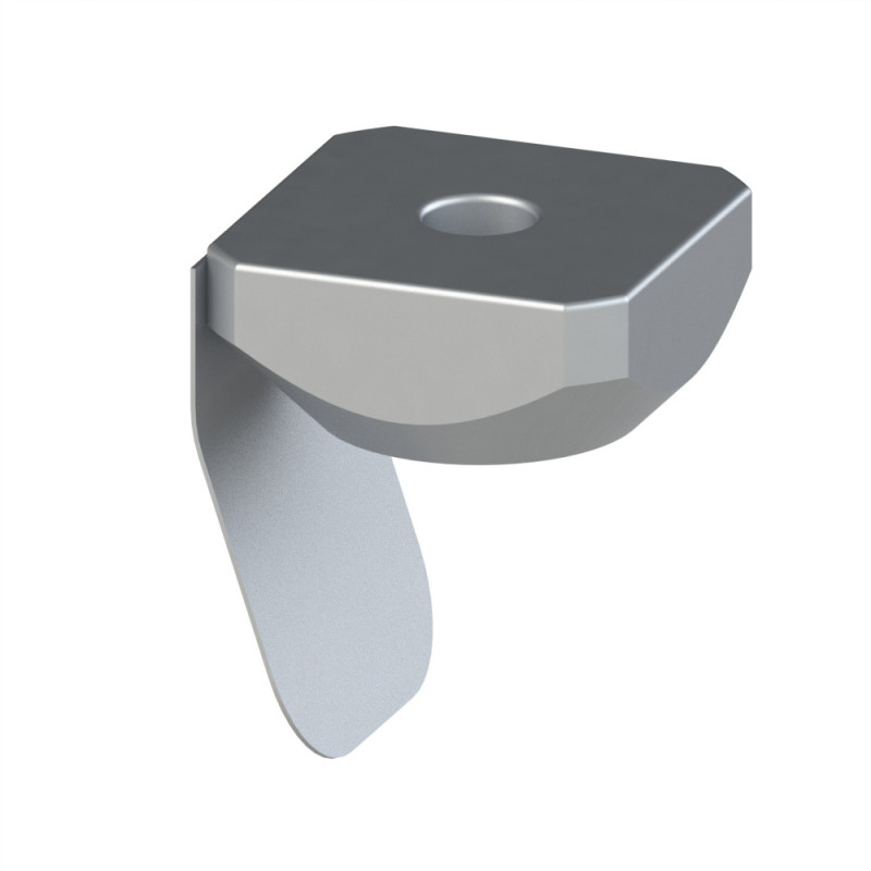 Ecrou carré profilé – Taraudage M4 – 8 45 - Languette