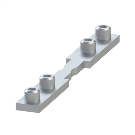 Barrette de liaison d'angle profilé aluminium – Rainure 8 mm – Pliable