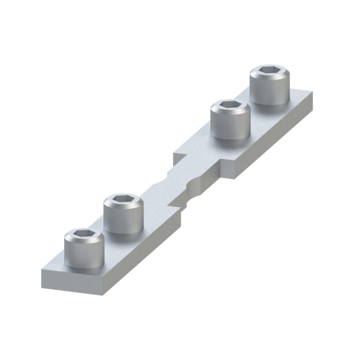 Barrette de liaison d'angle profilé aluminium – Rainure 8 mm – Pliable