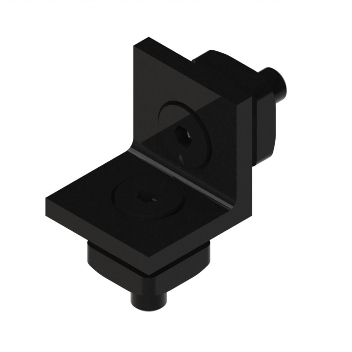 Kit équerre profilé aluminium – 5 20 - Noir - 8 45